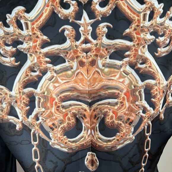 Women's Black and Gold fluer-de-lis Custom blazer - Picture 4 of 4